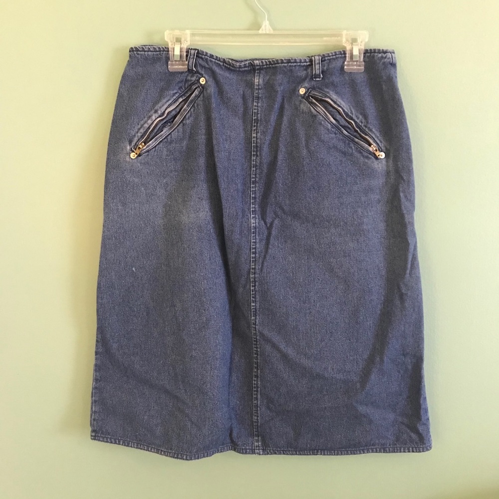 Vintage 1990s Denim Skirt by LIGO